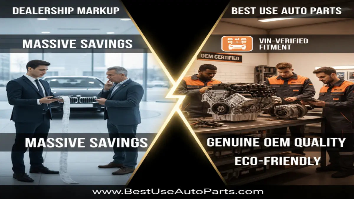 Used Auto Parts vs. Dealerships: How to Save 50% or More on Repairs